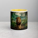 Majestic Lion Walking Through Jungle Mug - Image 19