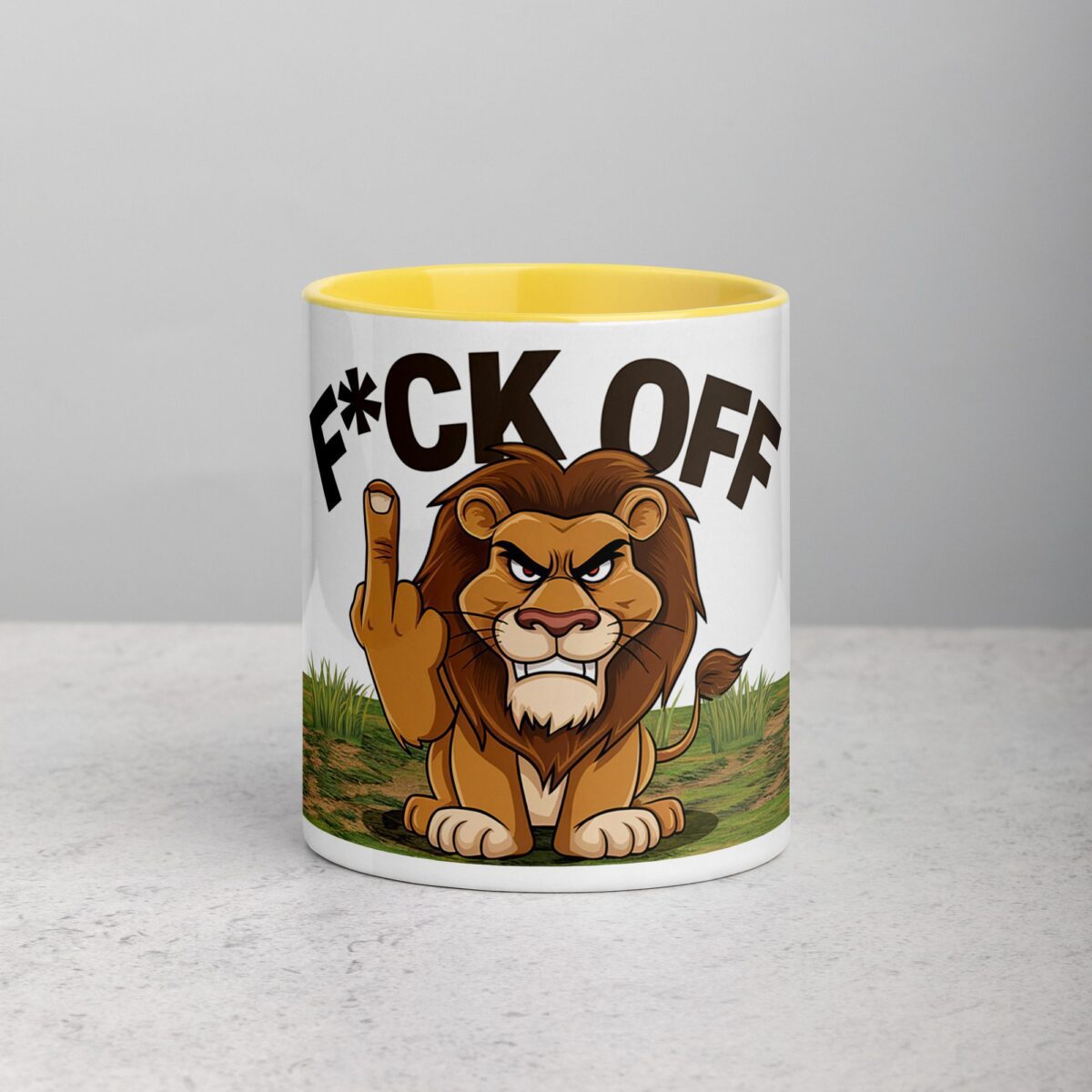 Middle Finger Lion Coffee Mug & Tea Cup - Image 19