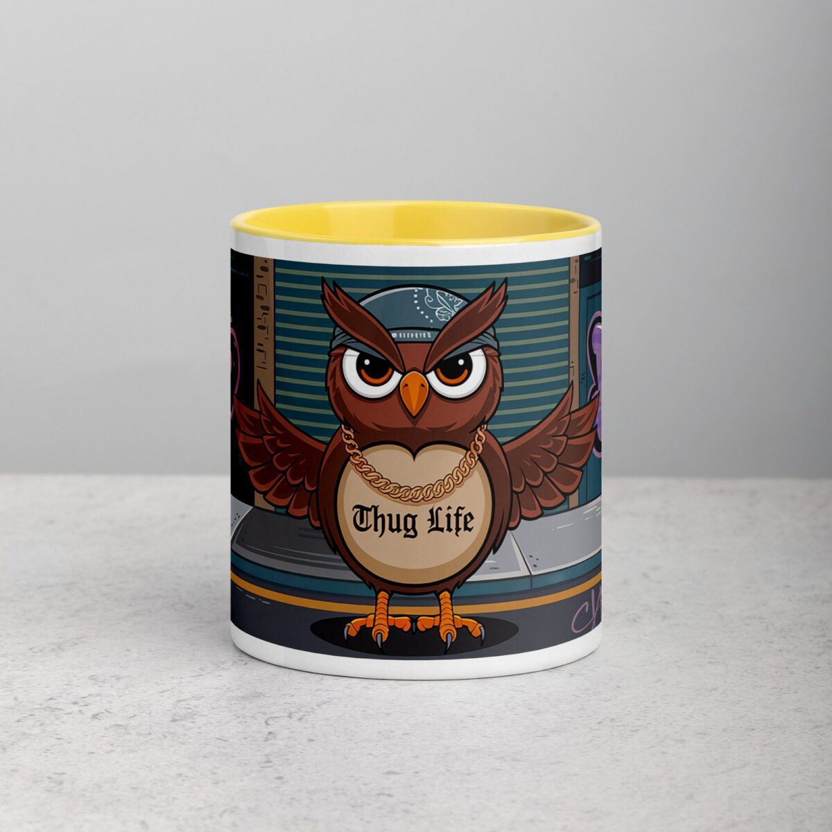 Thug Life Gangster Owl Coffee Mug & Tea Cup - Image 19