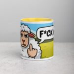 Middle Finger Sheep Coffee Mug & Tea Cup - Image 19