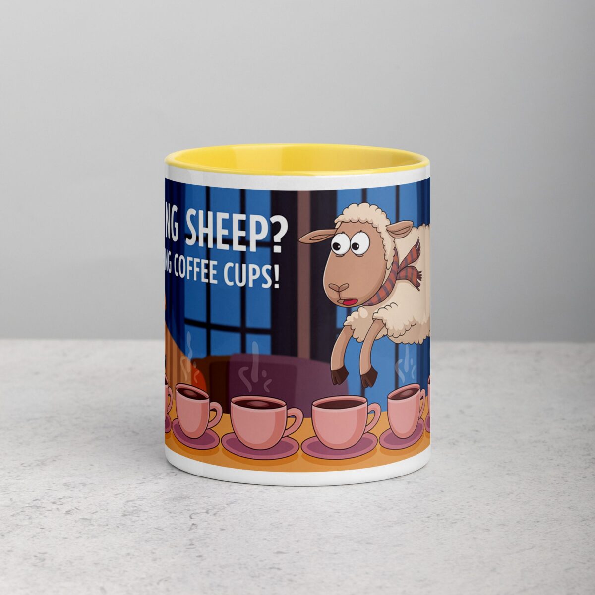 Counting Sheep? No, Counting Coffee Cups Mug - Image 19