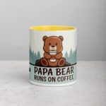 Papa Bear Runs on Coffee Fathers Day Mug - Image 19