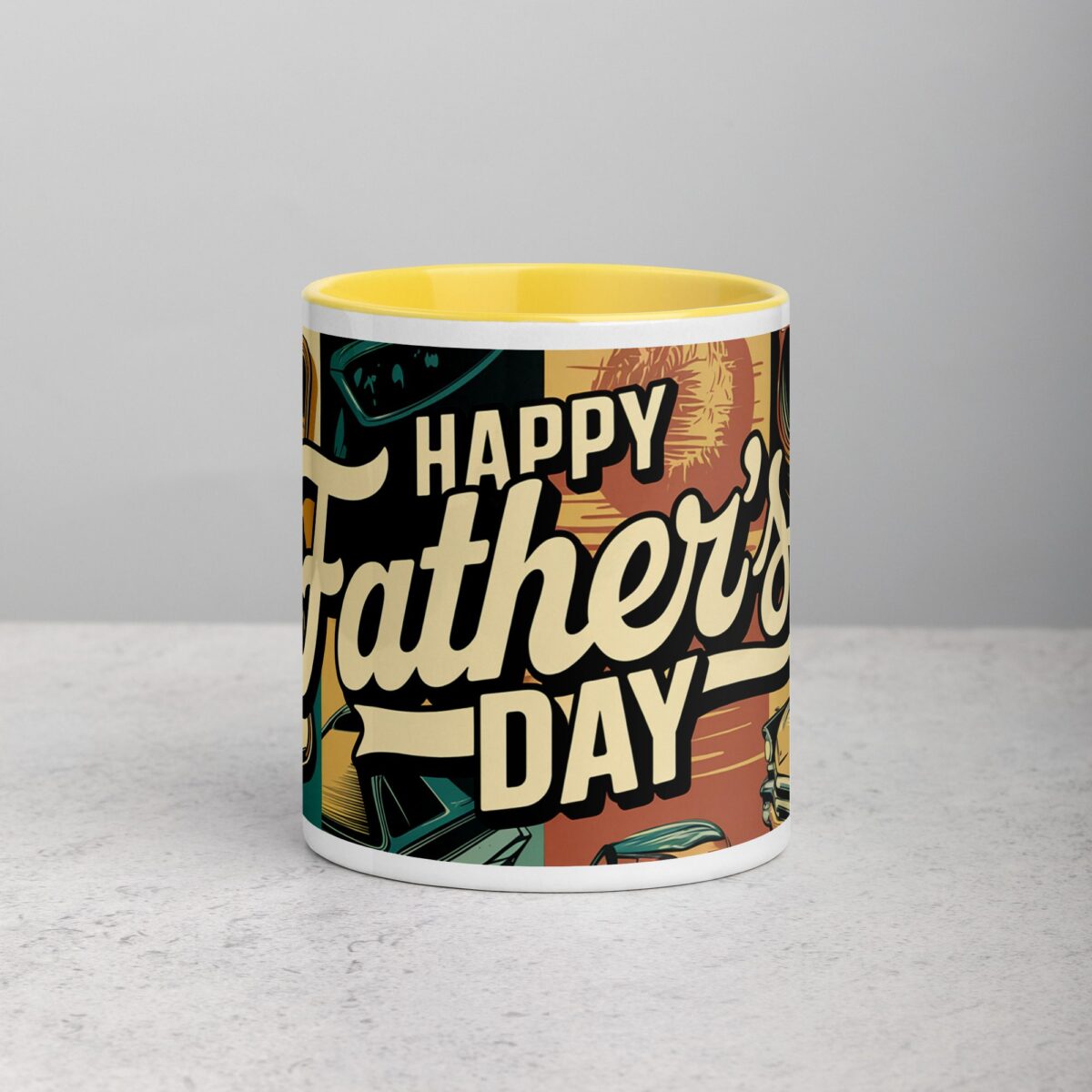 Happy Fathers Day Retro Coffee Mug - Image 19