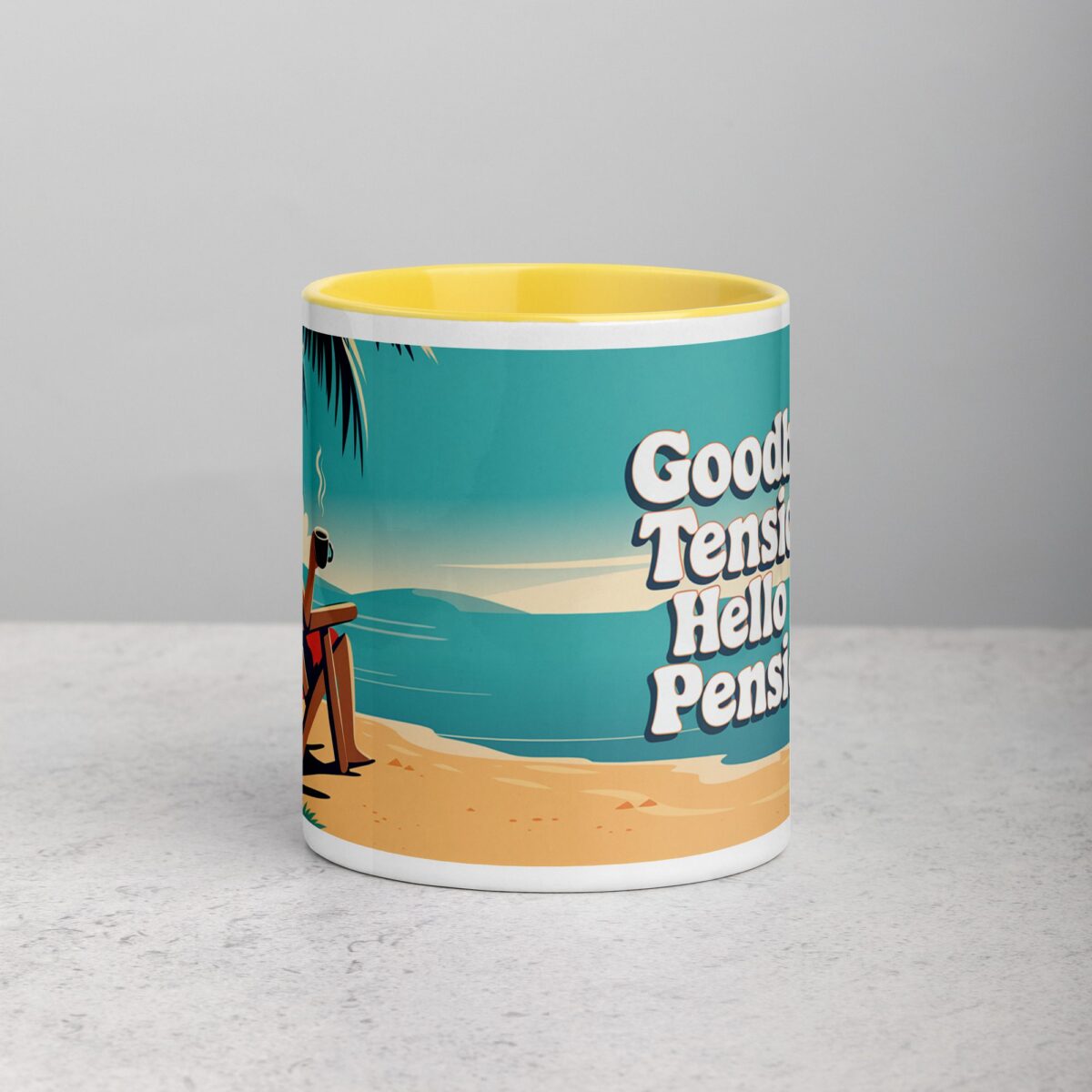 Goodbye Tension, Hello Pension Retirement Coffee Mug - Image 19