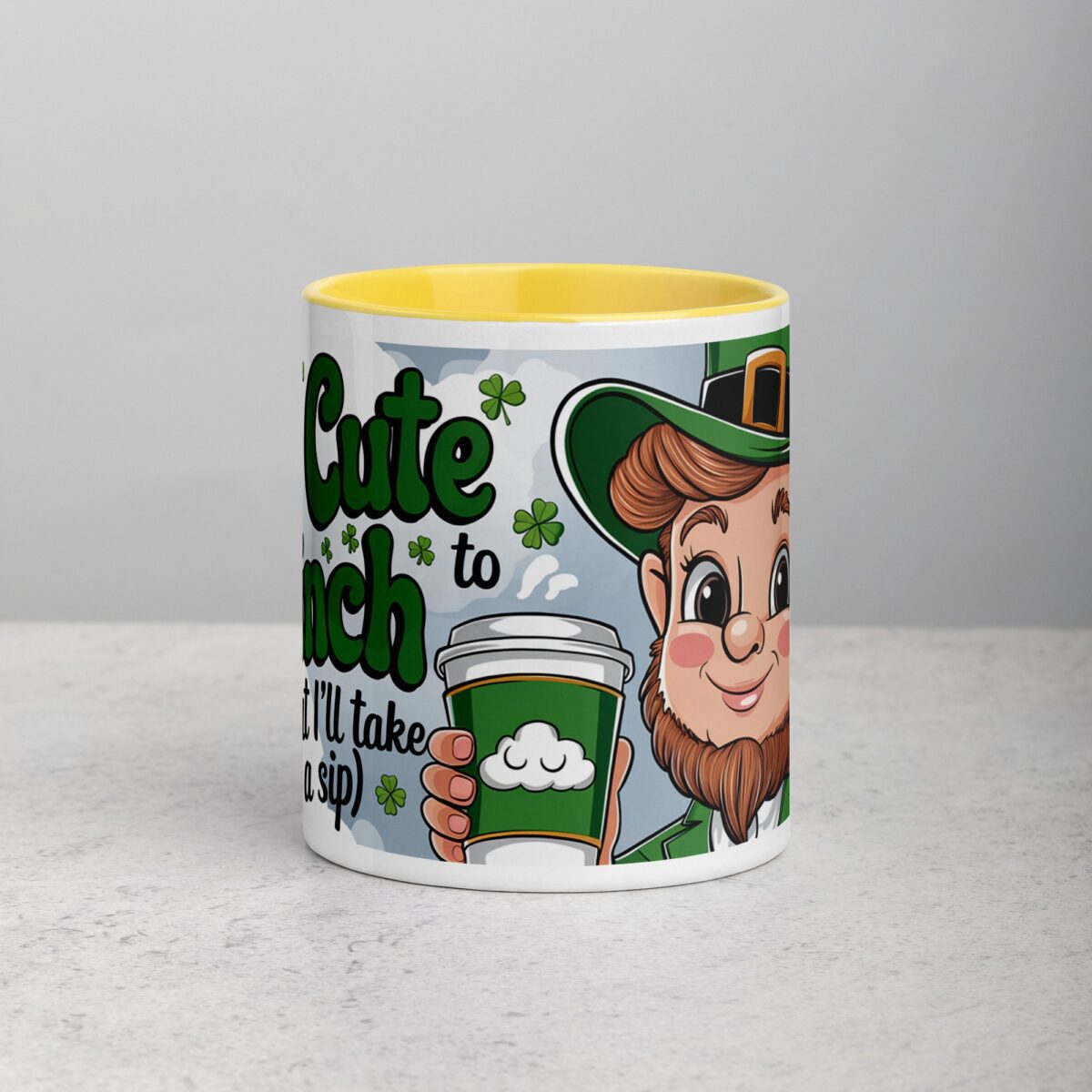 Too Cute to Pinch Leprechaun (But I’ll Take a Sip) Coffee Mug - Image 19