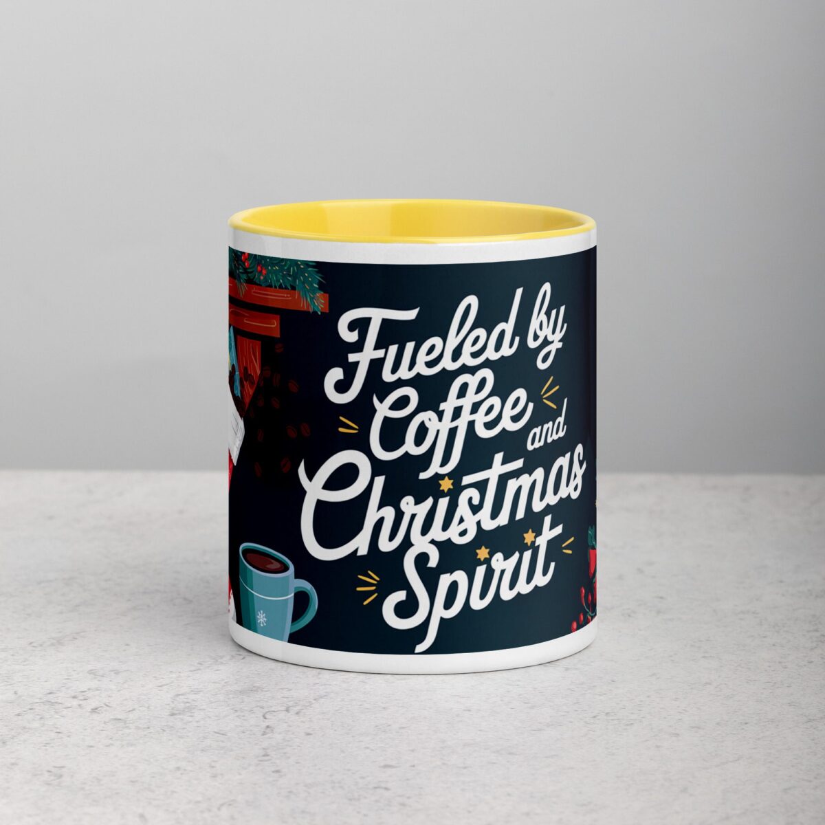 Fueled by Coffee and Christmas Spirit Mug - Image 19