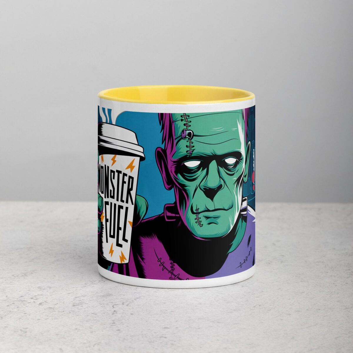 Monster Fuel Frankenstein Halloween Coffee Mug - Image 19