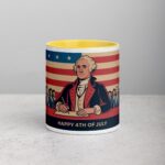 Happy 4th of July George Washington Retro Coffee Mug - Image 19