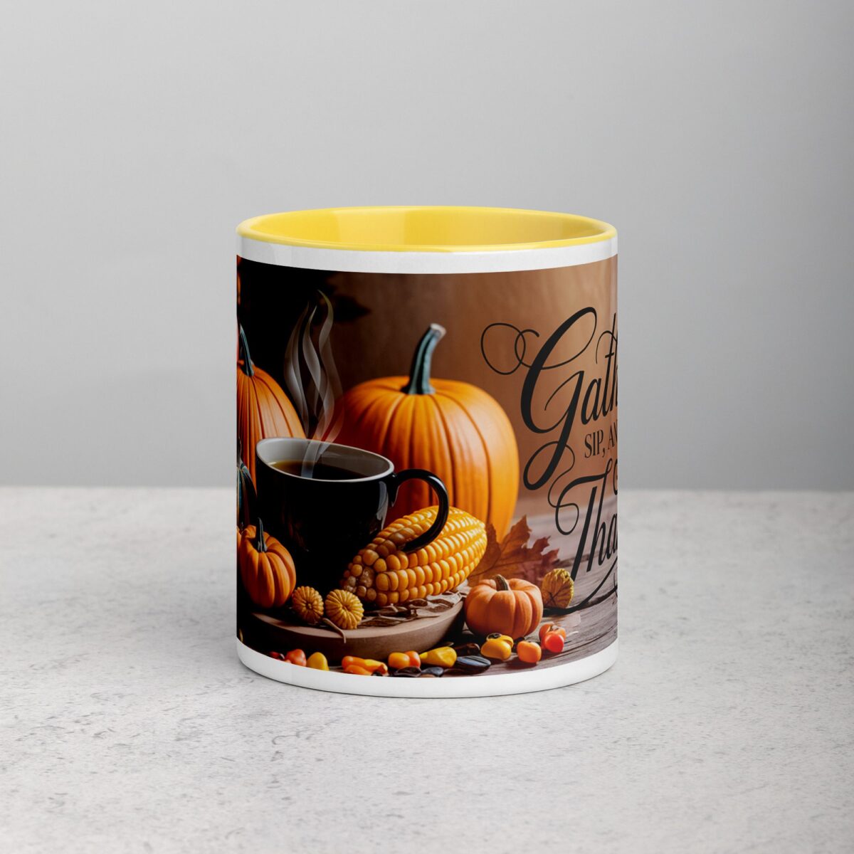 Gather, Sip, and Give Thanks Coffee Mug - Image 19