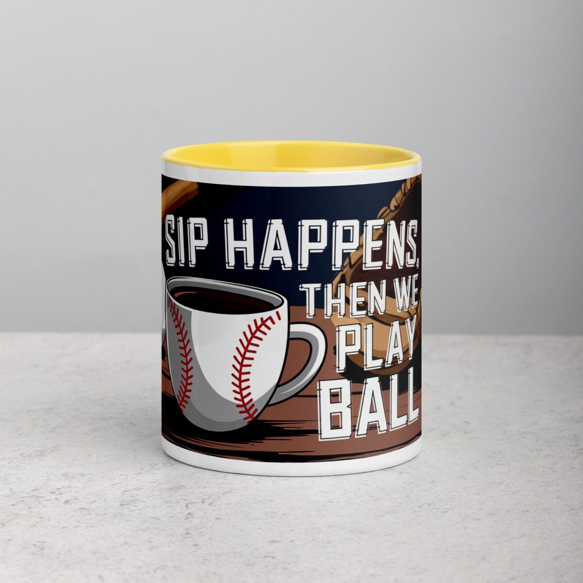 Sip Happens, Then We Play Ball Coffee Mug - Image 19
