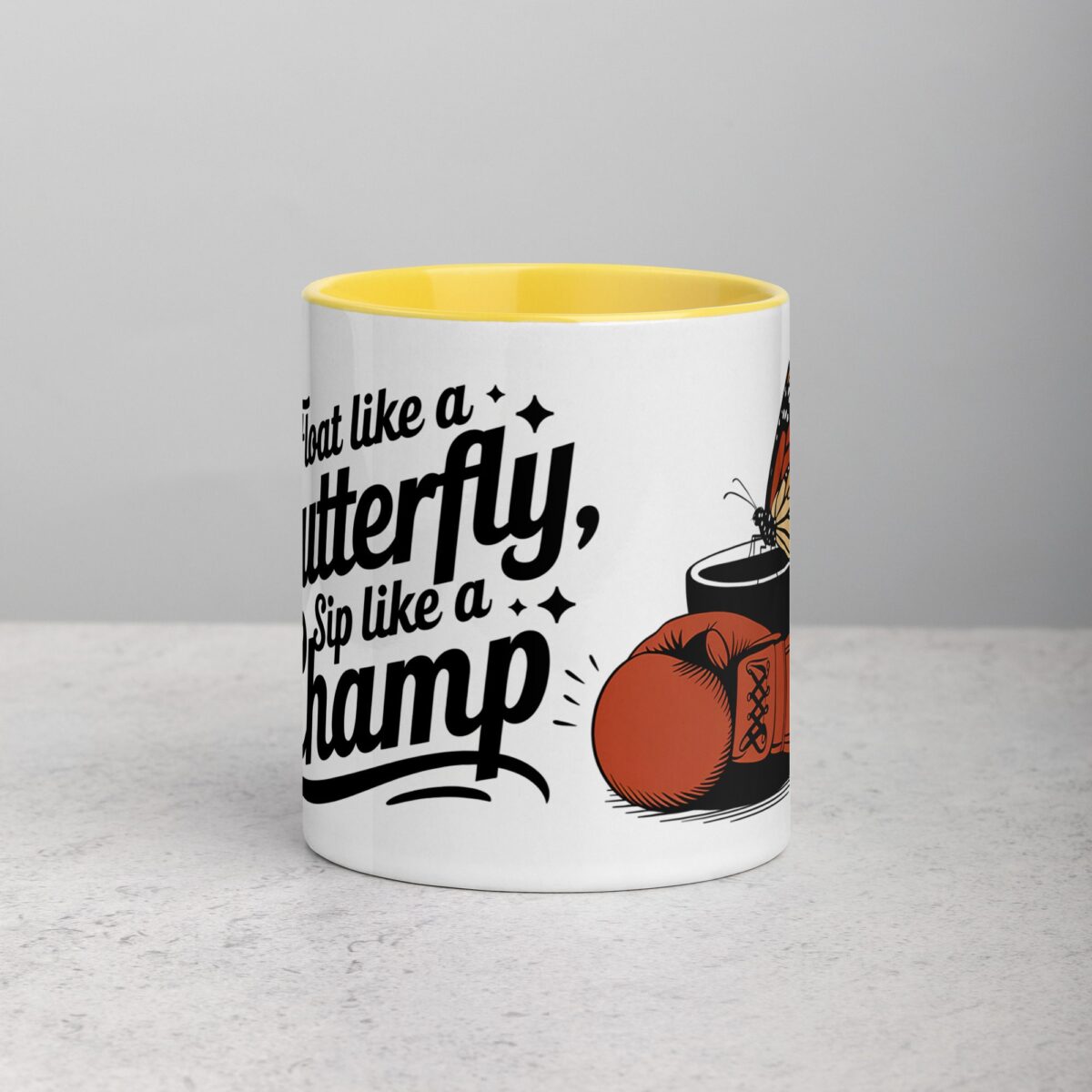 Float Like a Butterfly, Sip Like a Champ Coffee & Tea Mug - Image 19