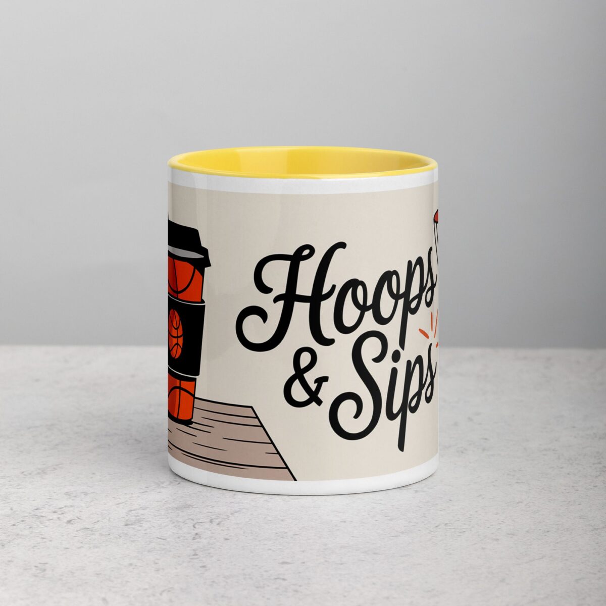 Hoops & Sips Basketball Coffee Mug & Tea Cup - Image 19