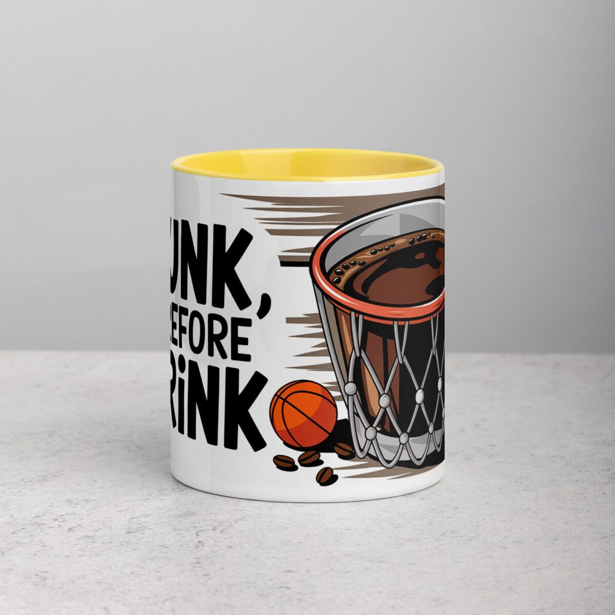I Dunk, Therefore I Drink Basketball Coffee Mug - Image 19