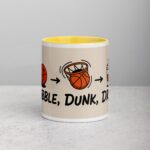 Dribble, Dunk, Drink Basketball Coffee Mug & Tea Cup - Image 19