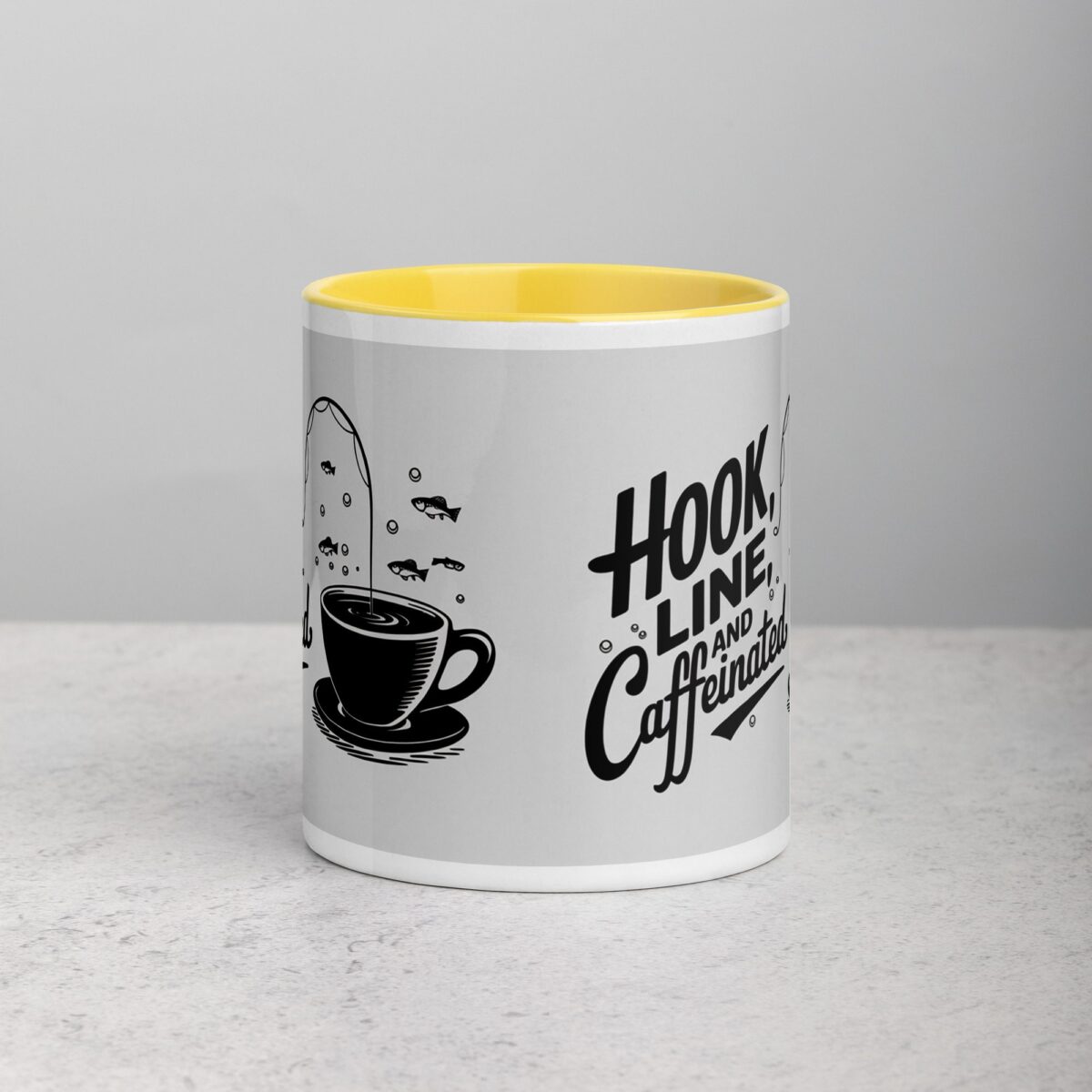 Hook, Line, and Caffeinated Fishing Mug - Image 19