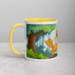 Cute Bird in Forest Coffee Mug & Tea Cup - Image 20