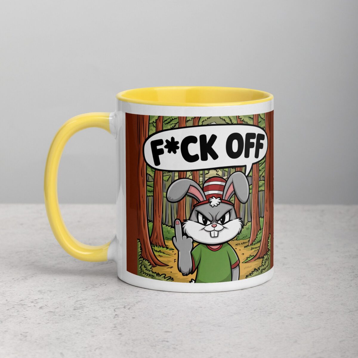 Bunny Rabbit Middle Finger Coffee Mug & Tea Cup - Image 20