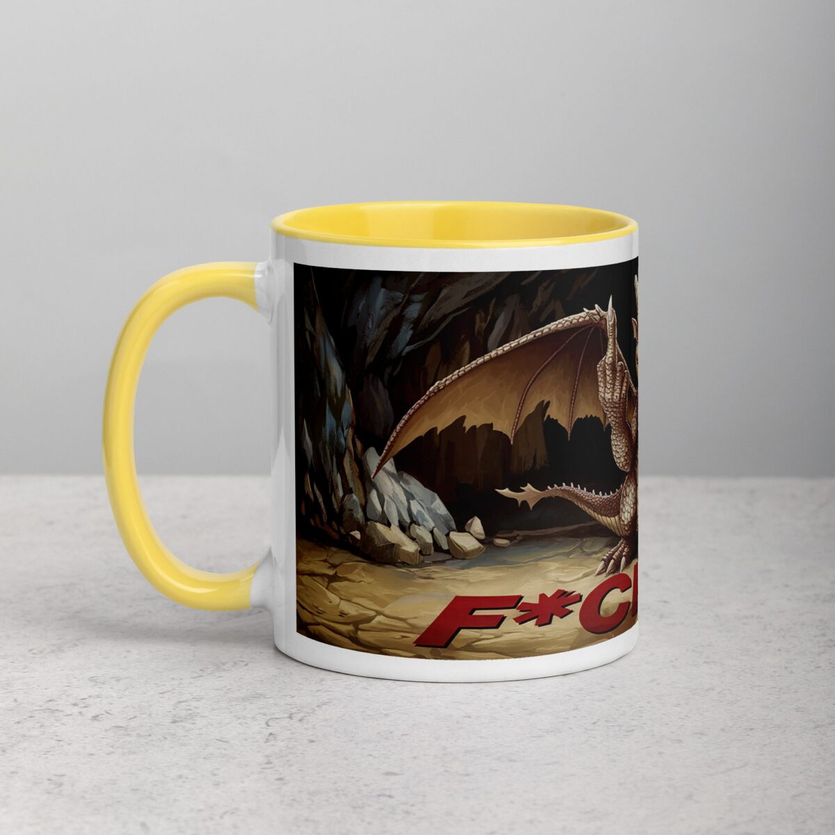 Middle Finger Dragon Coffee Mug & Tea Cup - Image 20