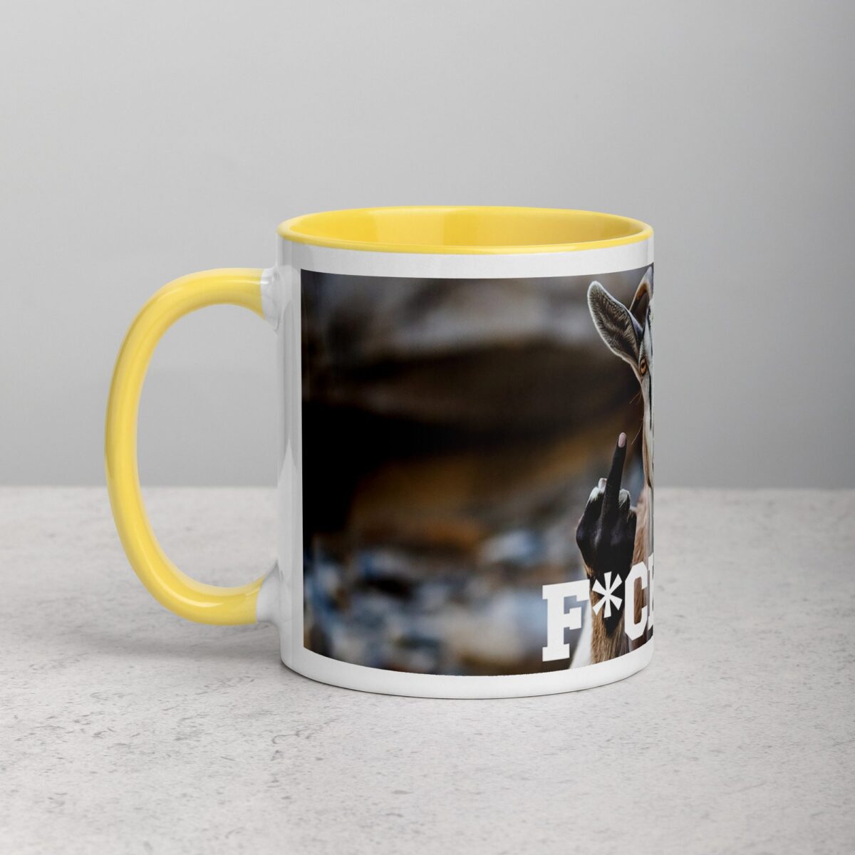 Middle Finger Goat Coffee Mug & Tea Cup - Image 20