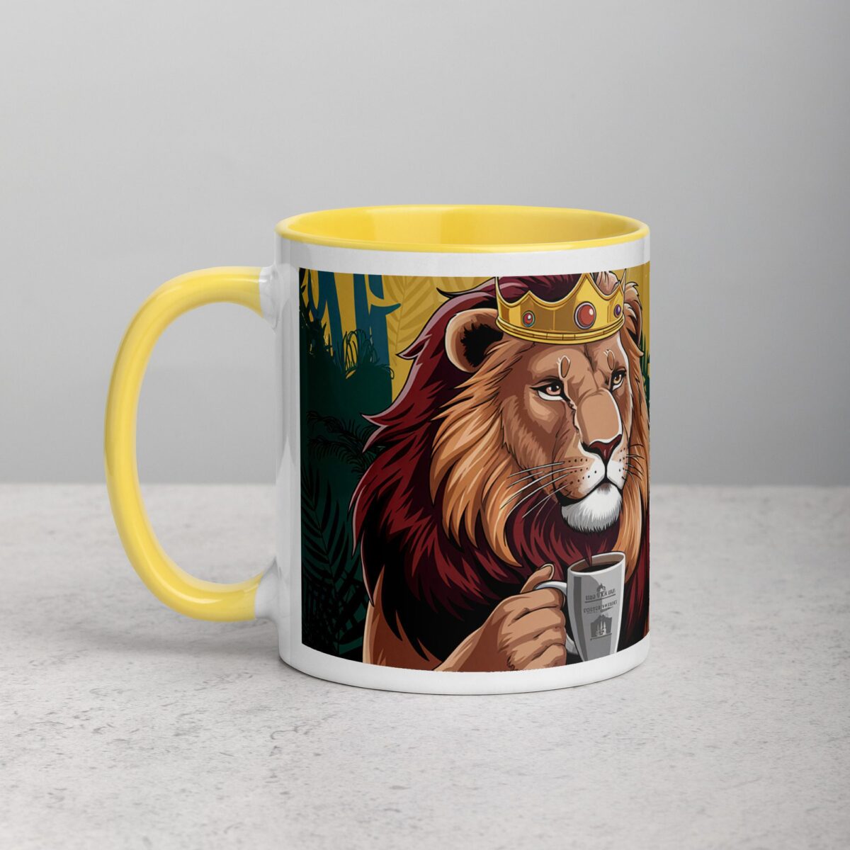 King of the Jungle But Coffee First Lion Mug - Image 20