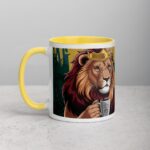 King of the Jungle But Coffee First Lion Mug - Image 20