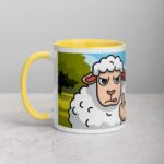 Middle Finger Sheep Coffee Mug & Tea Cup - Image 20