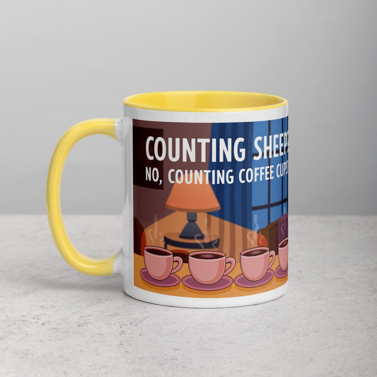 Counting Sheep? No, Counting Coffee Cups Mug - Image 20