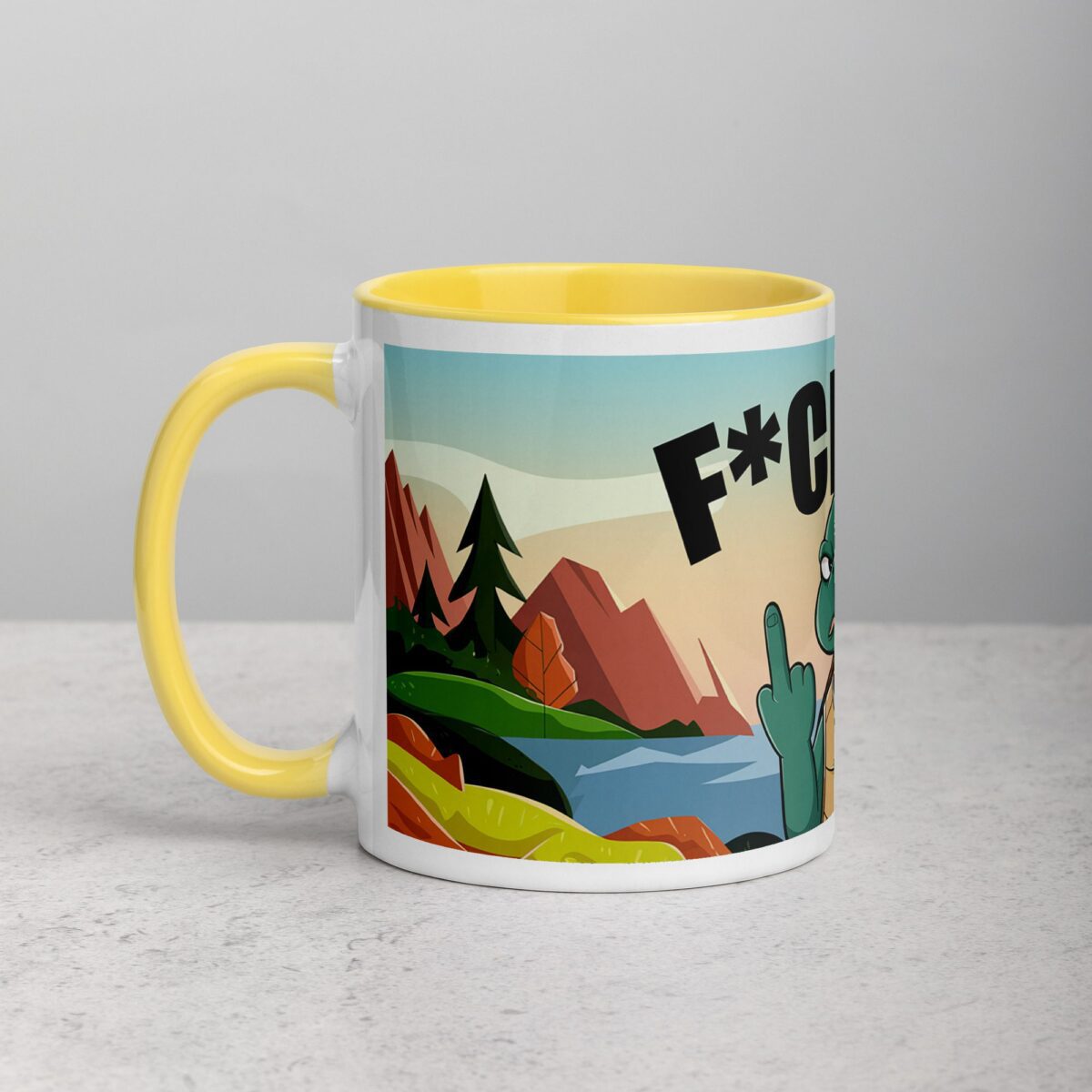 Middle Finger Turtle Coffee Mug & Tea Cup - Image 20