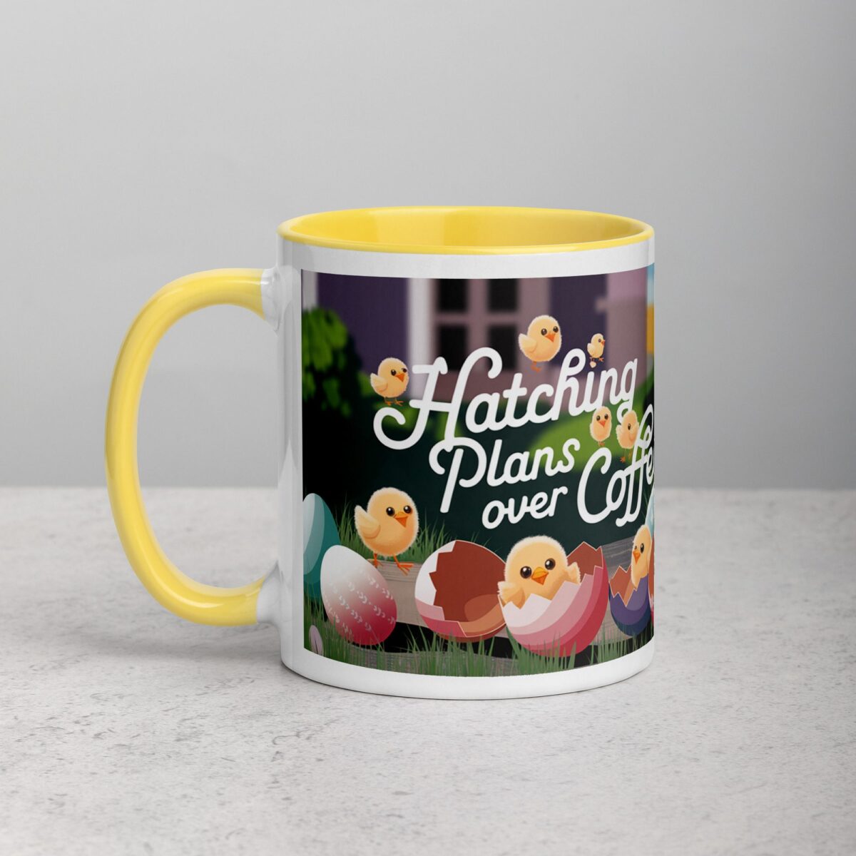 Hatching Plans Over Coffee Easter Mug - Image 20