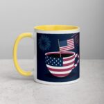 Caffeinated and Free 4th of July Coffee Mug - Image 20