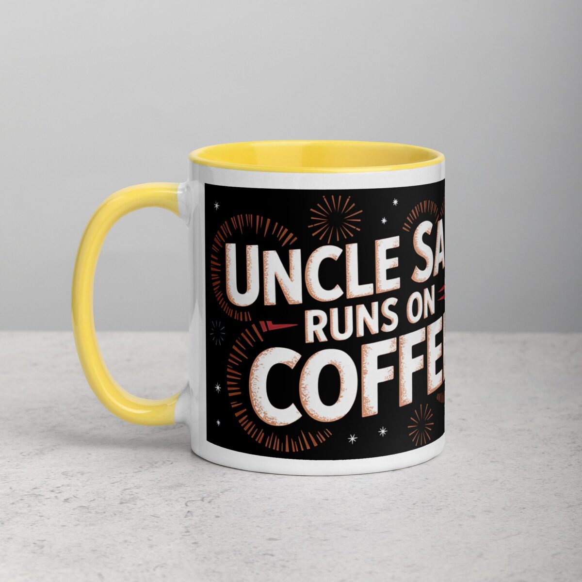 Uncle Sam Runs on Coffee Mug - Image 20