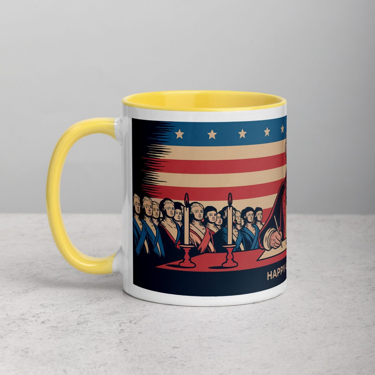 Happy 4th of July George Washington Retro Coffee Mug - Image 20