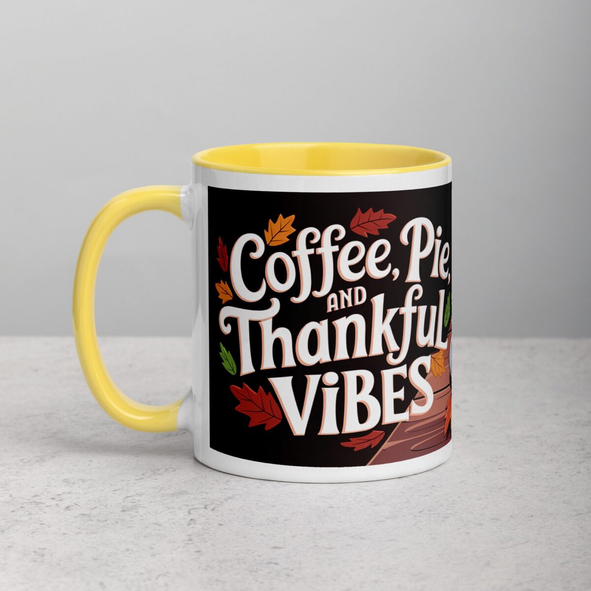Coffee, Pie, & Thankful Vibes Mug - Image 20