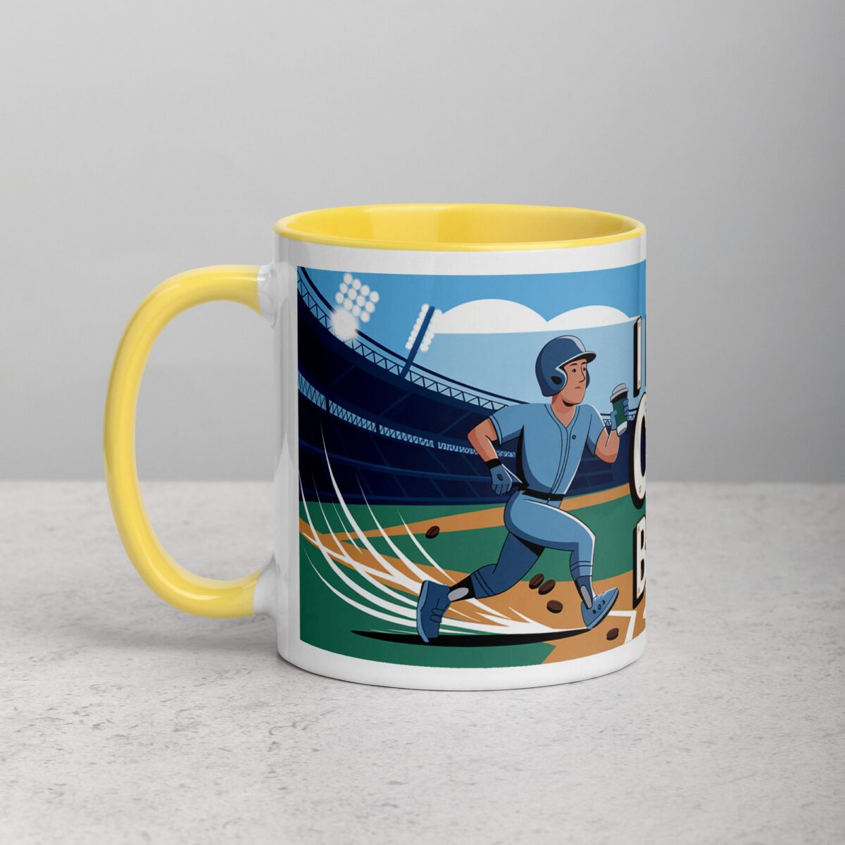 I Run on Coffee & Base Hits Baseball Coffee Mug - Image 20