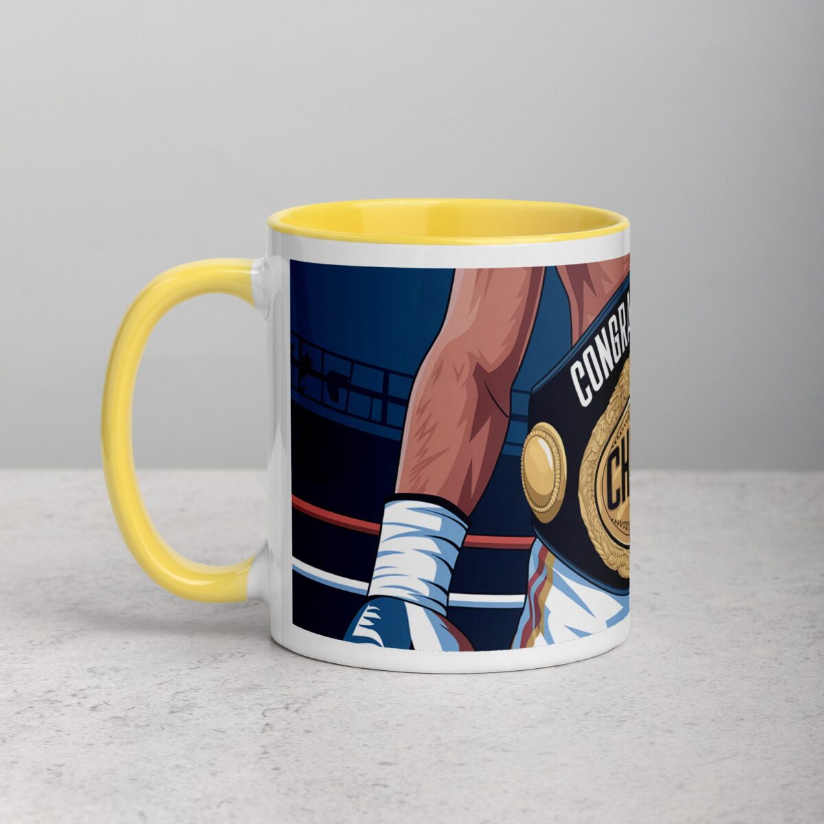 Congratulations Champ Boxing Coffee Mug & Tea Cup - Image 20