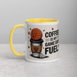 Coffee is My Game Day Fuel Basketball Mug - Image 20