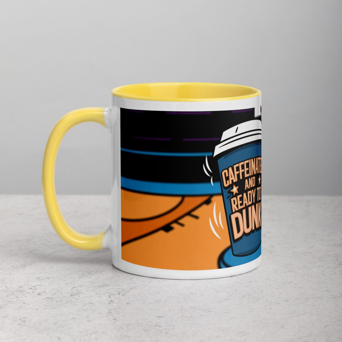 Caffeinated and Ready to Dunk Basketball Mug - Image 20