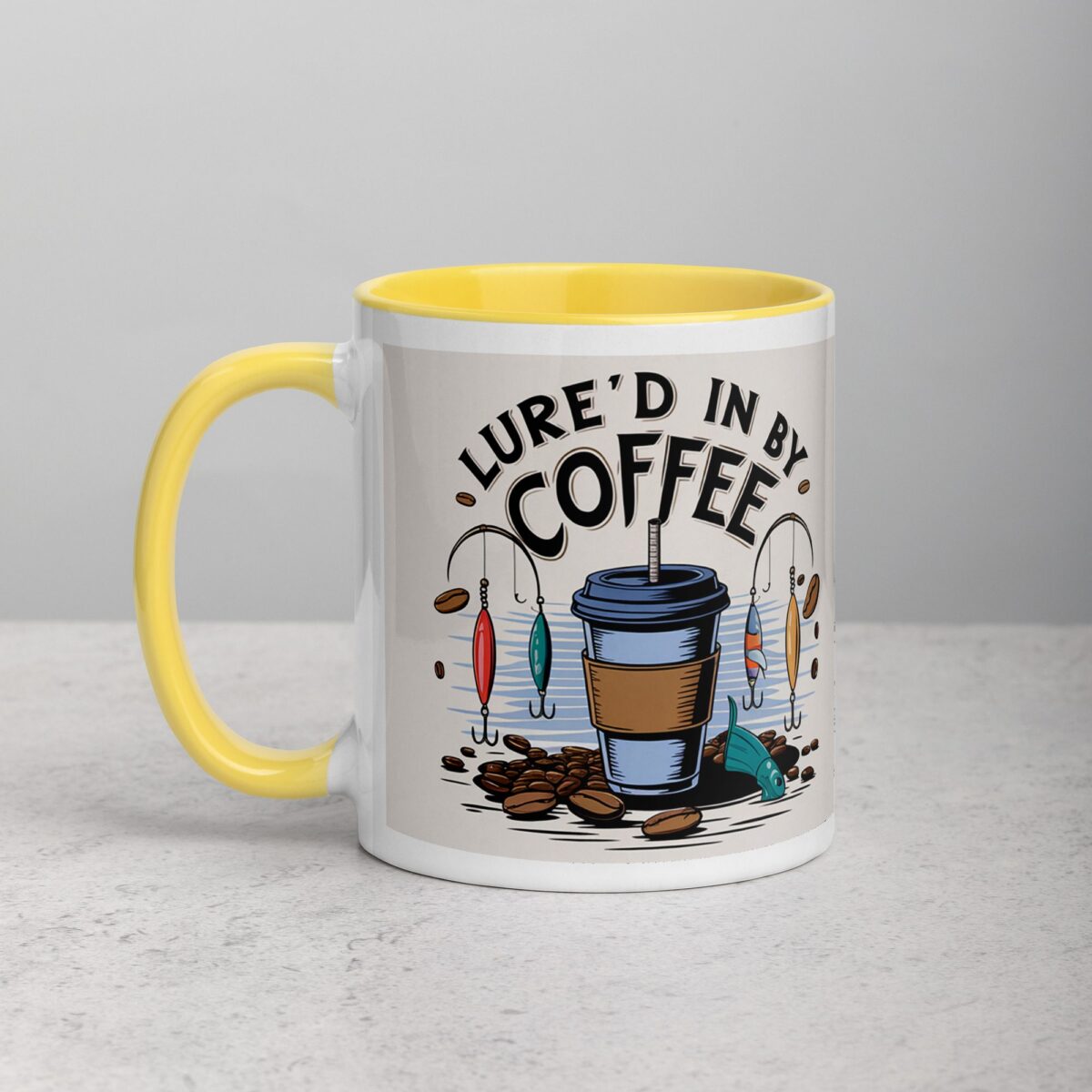 Lure’d in by Coffee Fishing Mug - Image 20