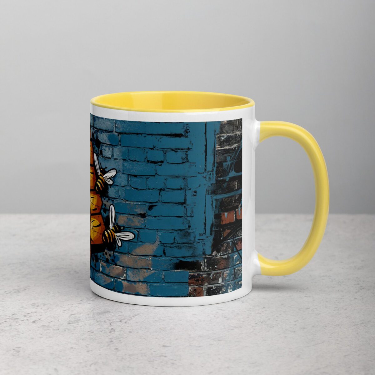 Honeycomb Bee Graffiti Coffee Mug & Tea Cup - Image 21