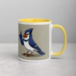 Middle Finger Blue Jay Coffee Mug & Tea Cup - Image 21
