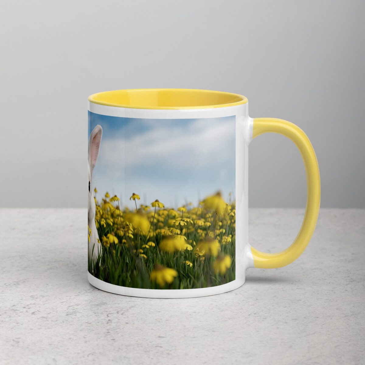 Bunny with Flowers Coffee Mug & Tea Cup - Image 21