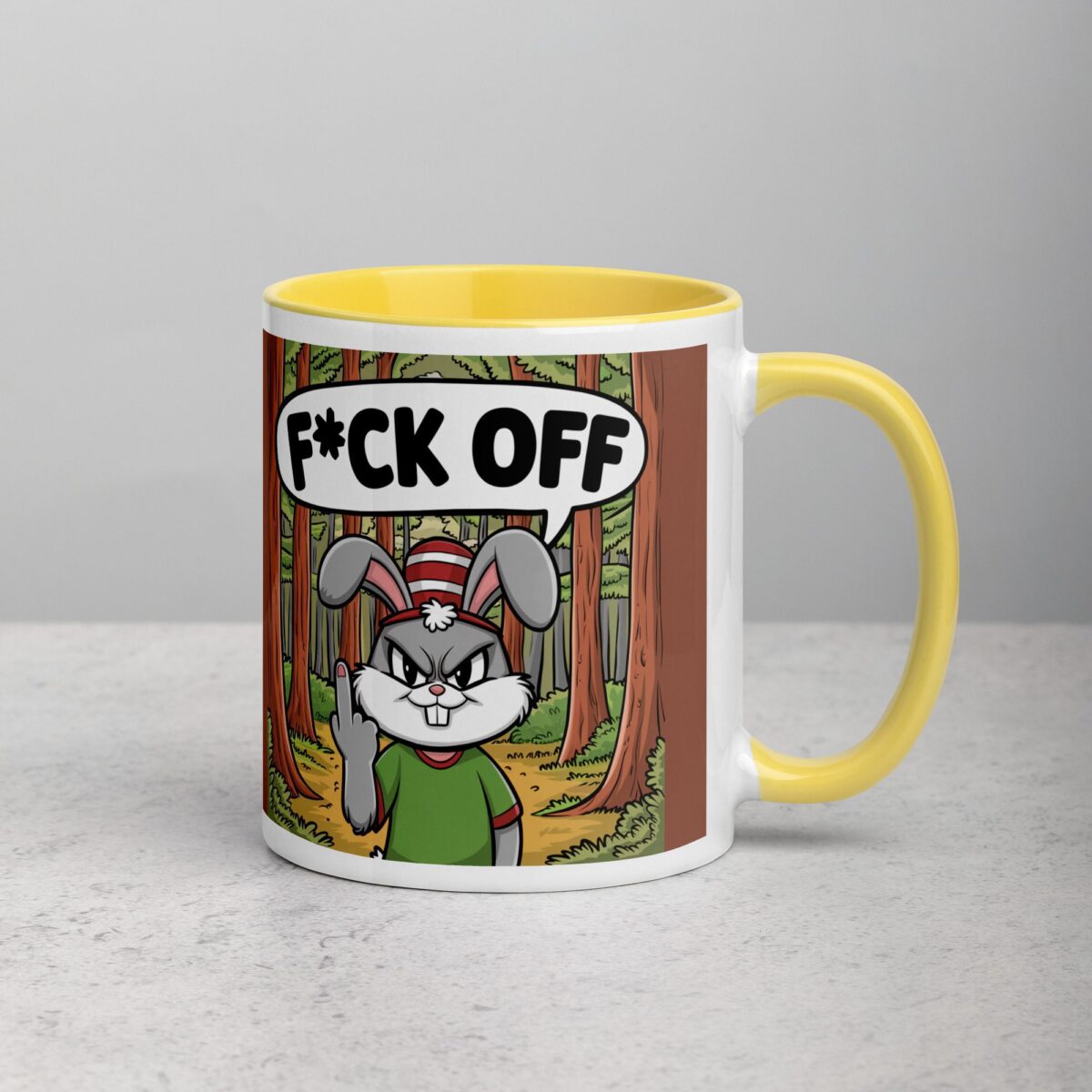 Bunny Rabbit Middle Finger Coffee Mug & Tea Cup - Image 21