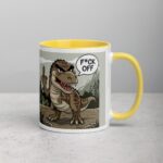 Middle Finger Dinosaur Coffee Mug & Tea Cup - Image 21