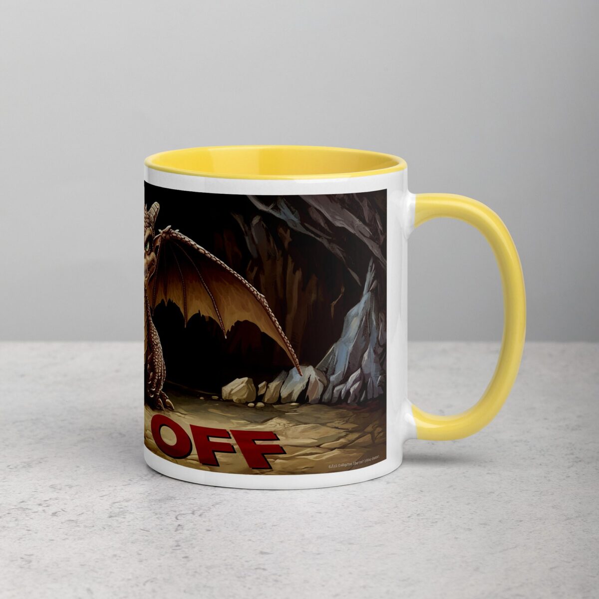 Middle Finger Dragon Coffee Mug & Tea Cup - Image 21