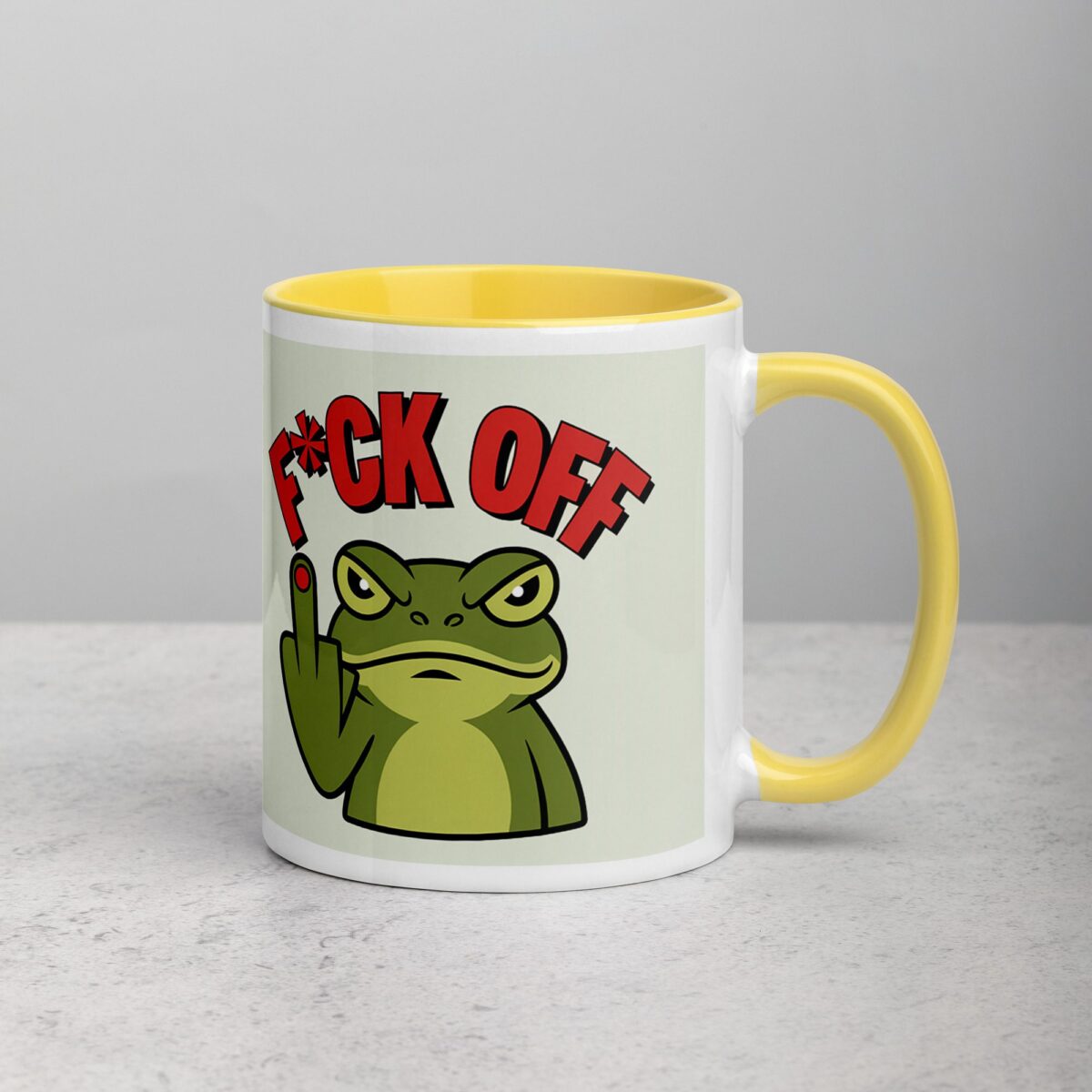 Middle Finger Frog Coffee Mug & Tea Cup - Image 21