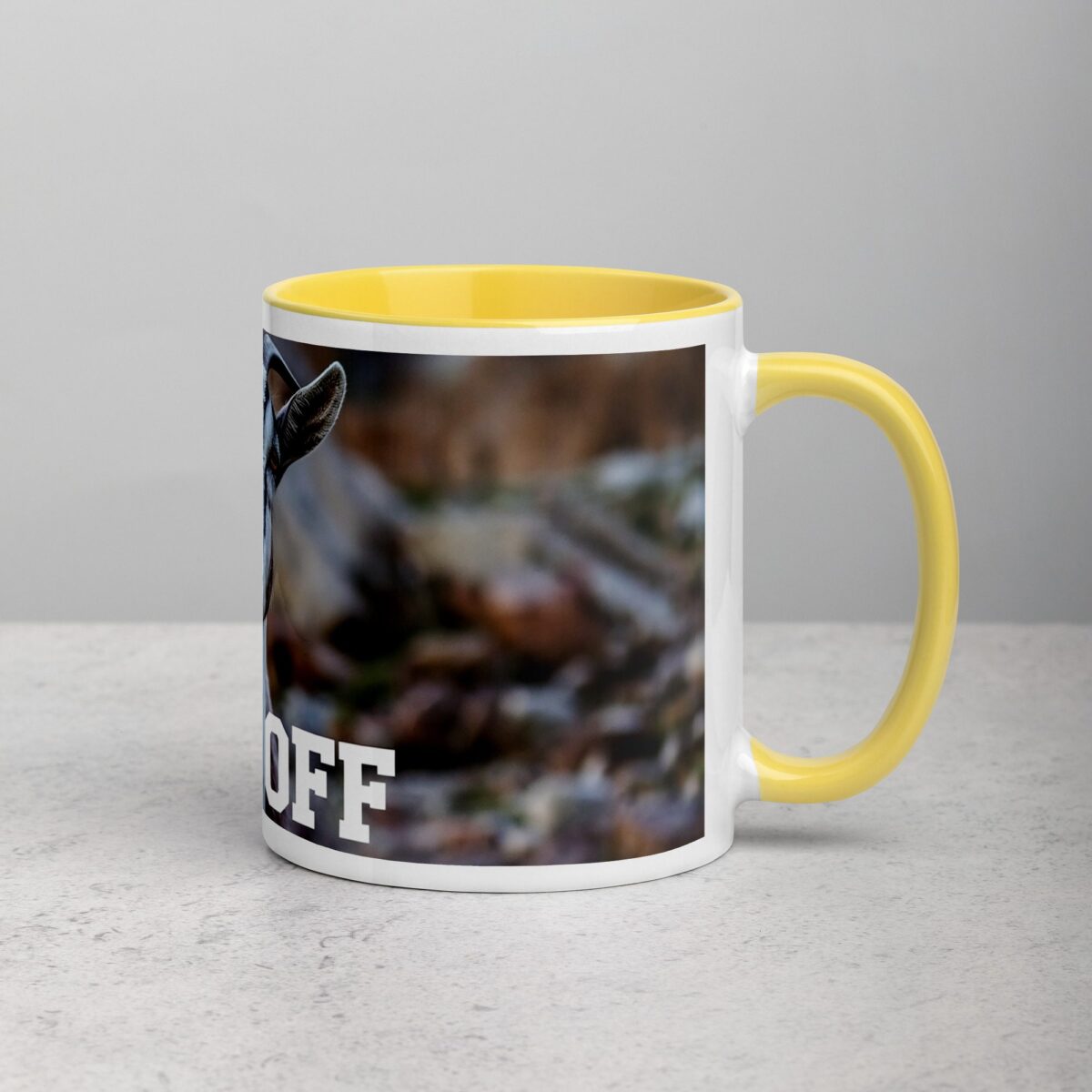 Middle Finger Goat Coffee Mug & Tea Cup - Image 21