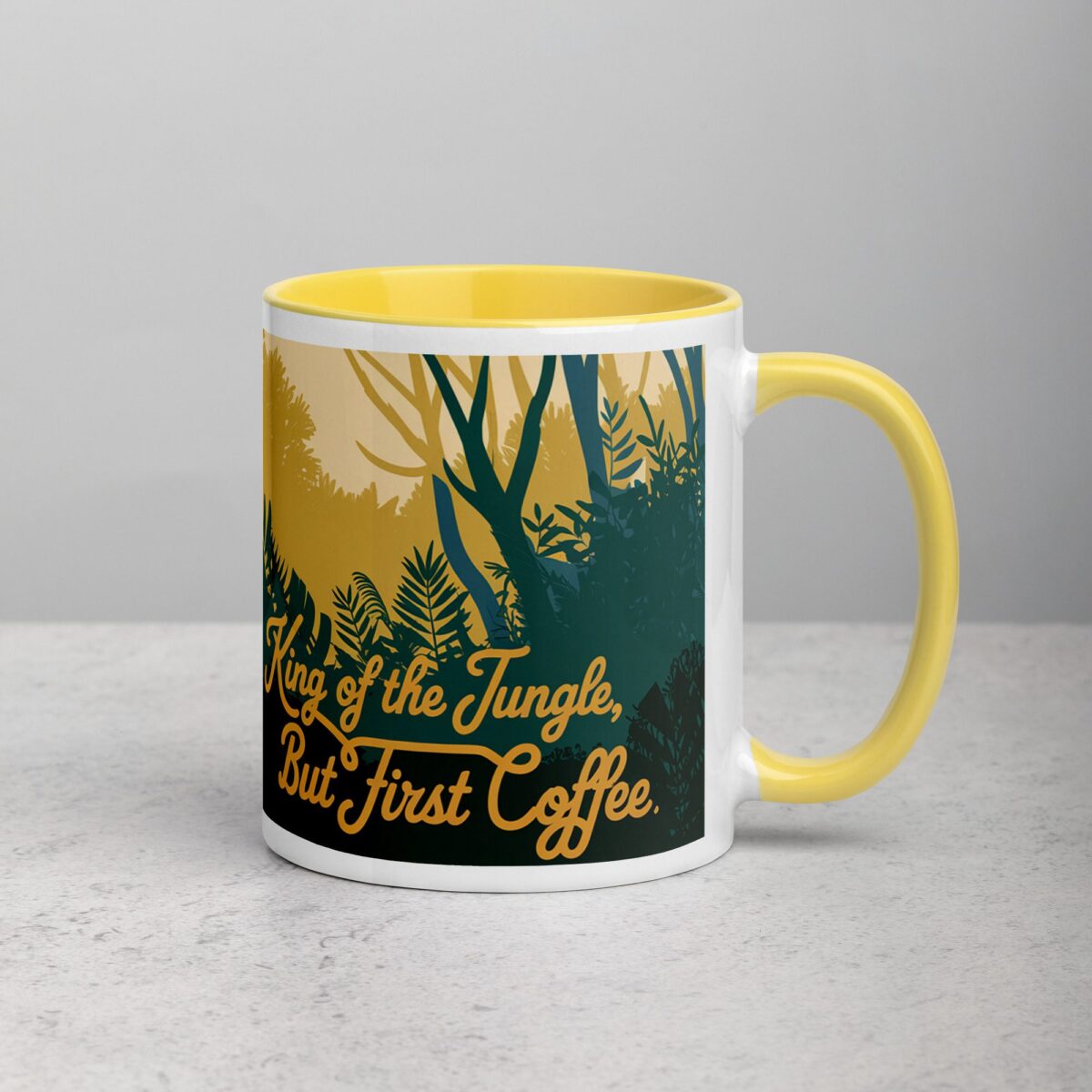 King of the Jungle But Coffee First Lion Mug - Image 21