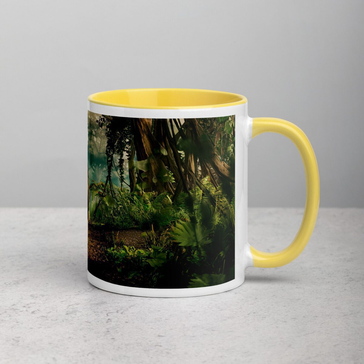 Majestic Lion Walking Through Jungle Mug - Image 21