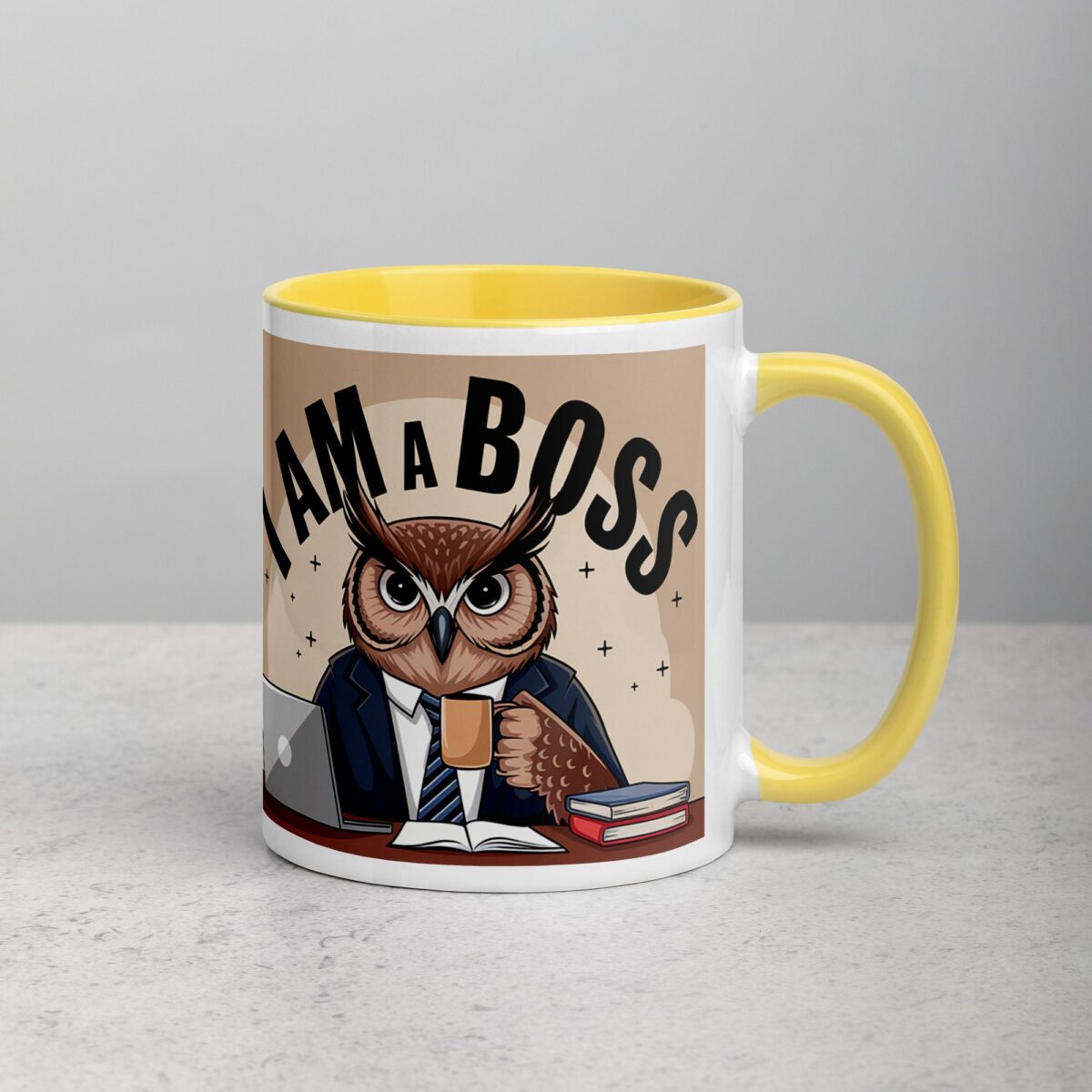 I am a Boss Owl Coffee Mug & Tea Cup - Image 21
