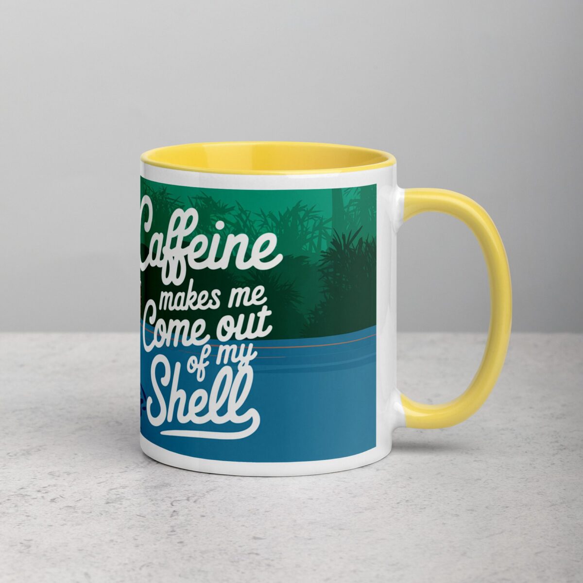 Caffeine Makes Me Come Out of My Shell Turtle Mug - Image 21